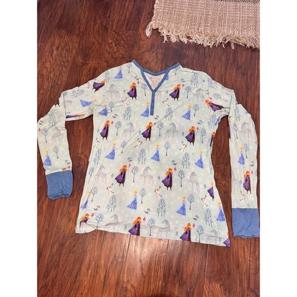 Little Sleepies Unisex Pajama Pants set Olaf Frozen Elsa Anna Jogger Bamboo M - Picture 6 of 9